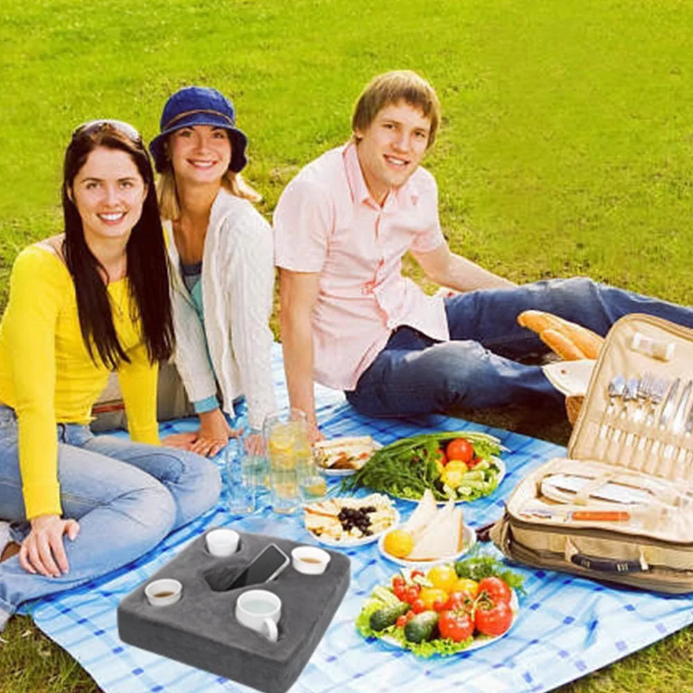 Ultimate Sofa Cup Cozy: Stylish & Convenient Couch Cup Holder Pillow - Image 2