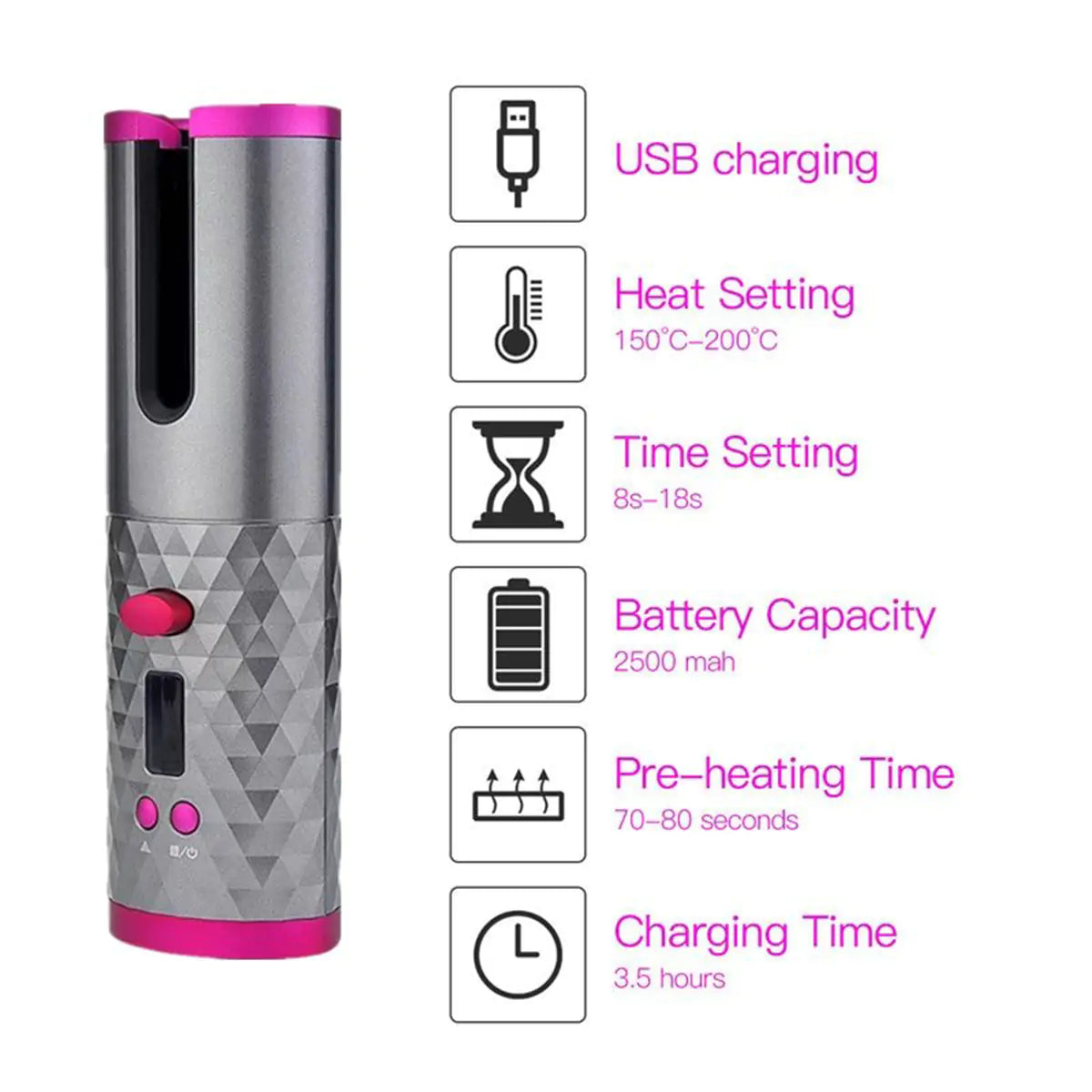 Revolutionary Wireless Hair Curler: Effortless, Stunning Curls Anytime, Anywhere! - Image 4