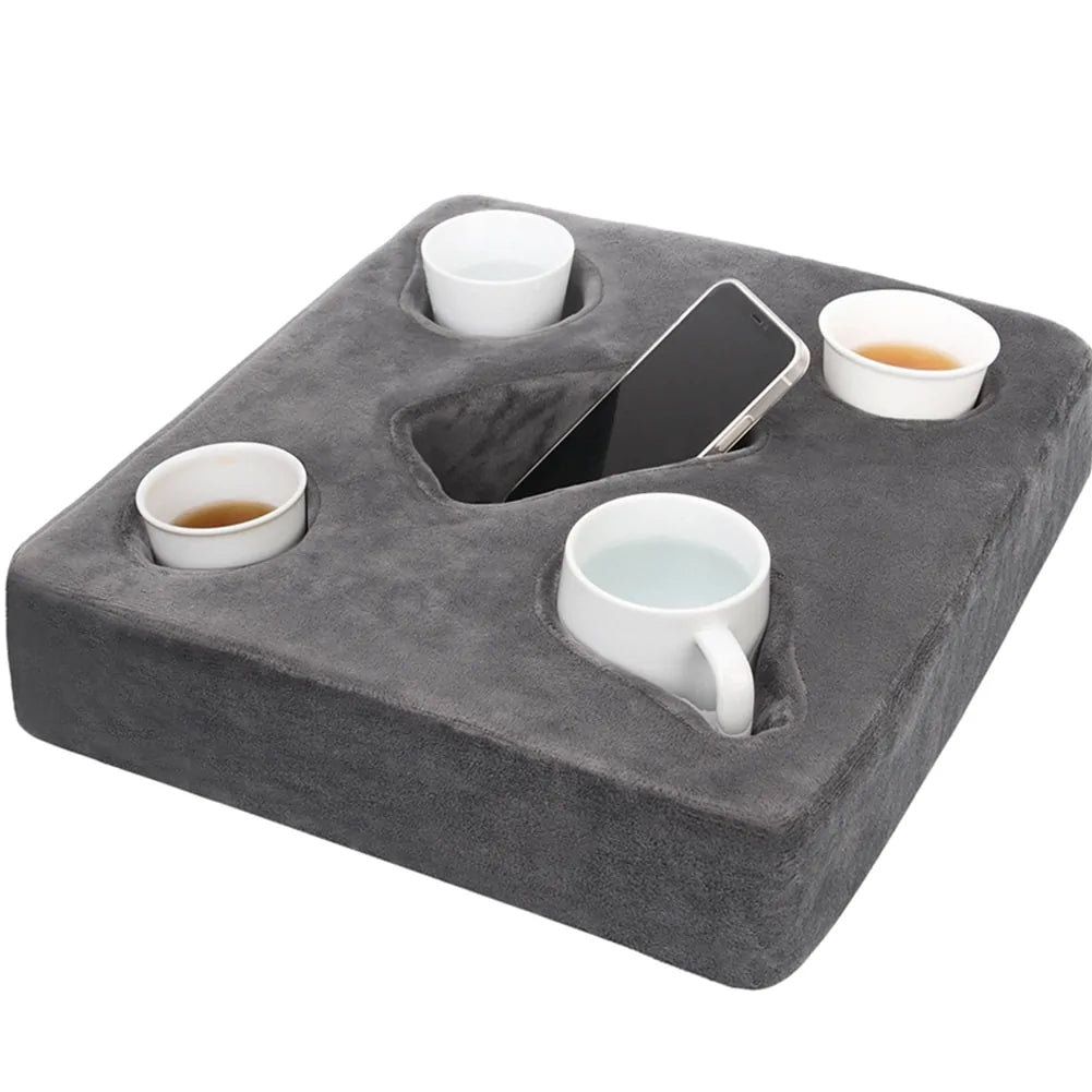 Ultimate Sofa Cup Cozy: Stylish & Convenient Couch Cup Holder Pillow
