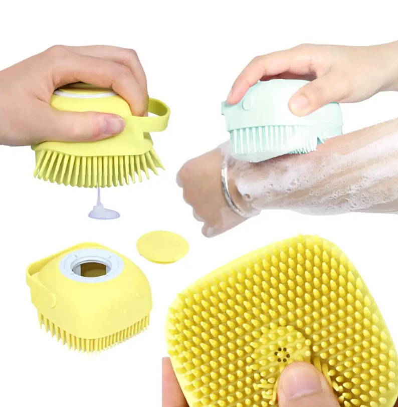 Adorable Dog Bath Brush: Effortless Grooming & Spa-Like Experience for Your Furry Friend!