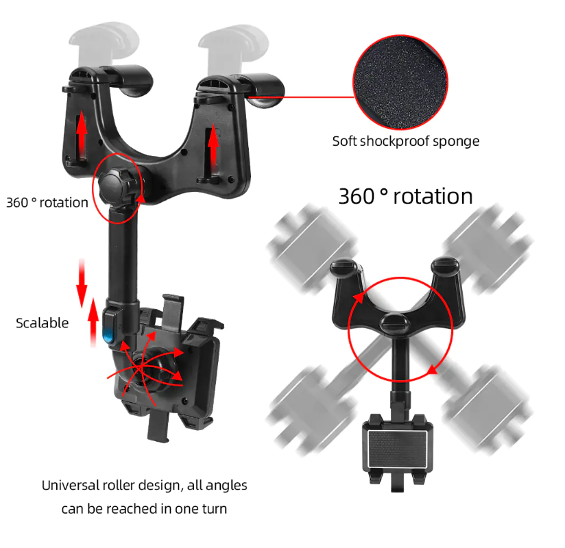 360° Rotatable Smart Phone Car Holder: Navigate with Ease and Precision!