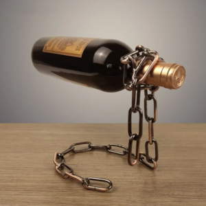 Country-style Iron Chain Wine Bottle Holder