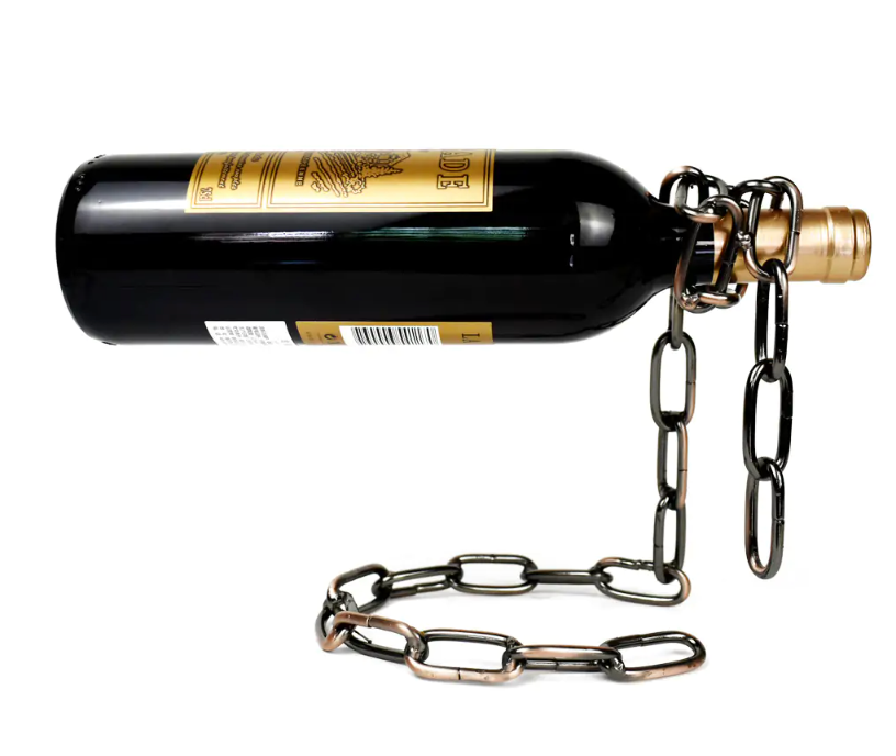 Country-style Iron Chain Wine Bottle Holder - Image 4