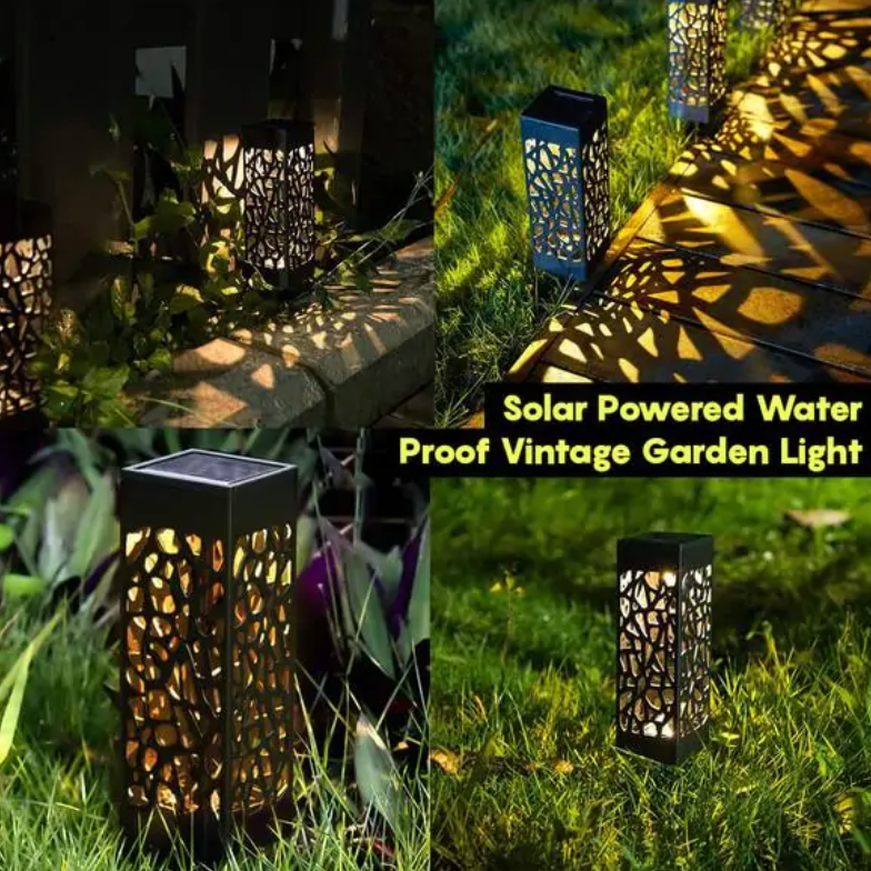 Solar Powered Waterproof Vintage Garden Light - Image 3