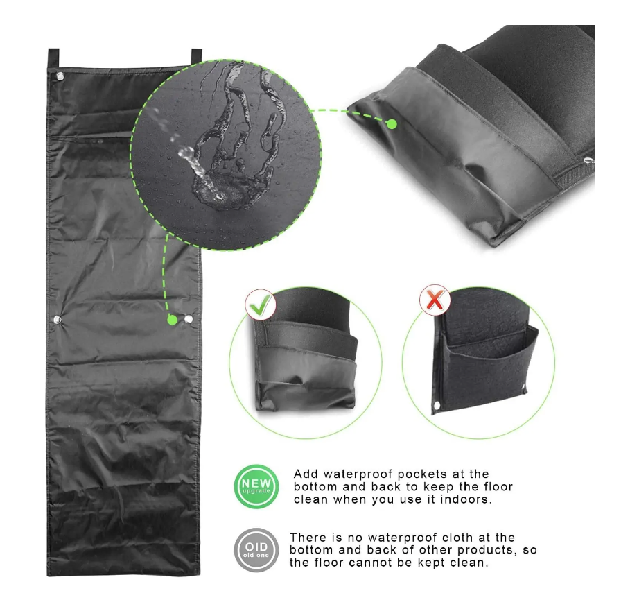 Indoor-Friendly Vertical Hanging Garden Flower Pots - Image 3