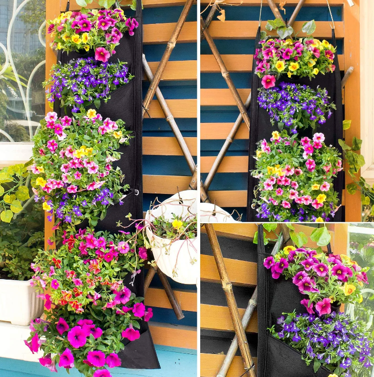 Indoor-Friendly Vertical Hanging Garden Flower Pots - Image 6