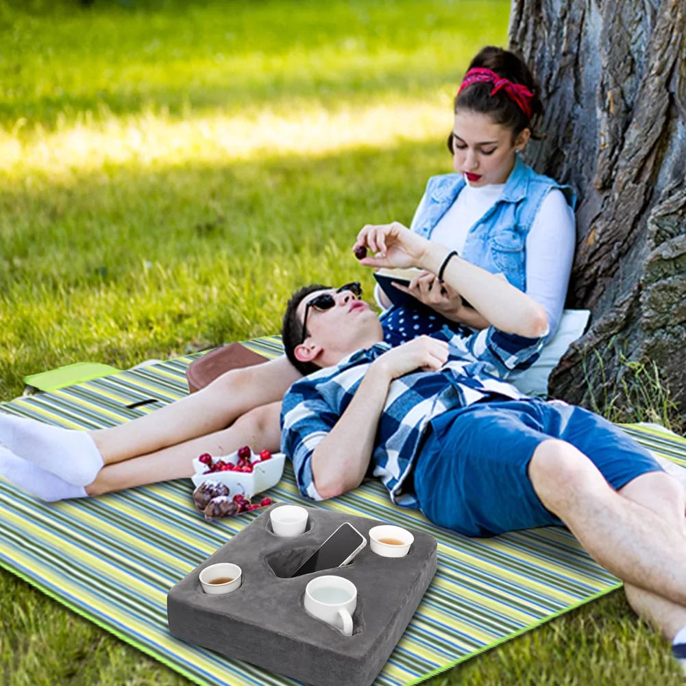 Ultimate Sofa Cup Cozy: Stylish & Convenient Couch Cup Holder Pillow - Image 4